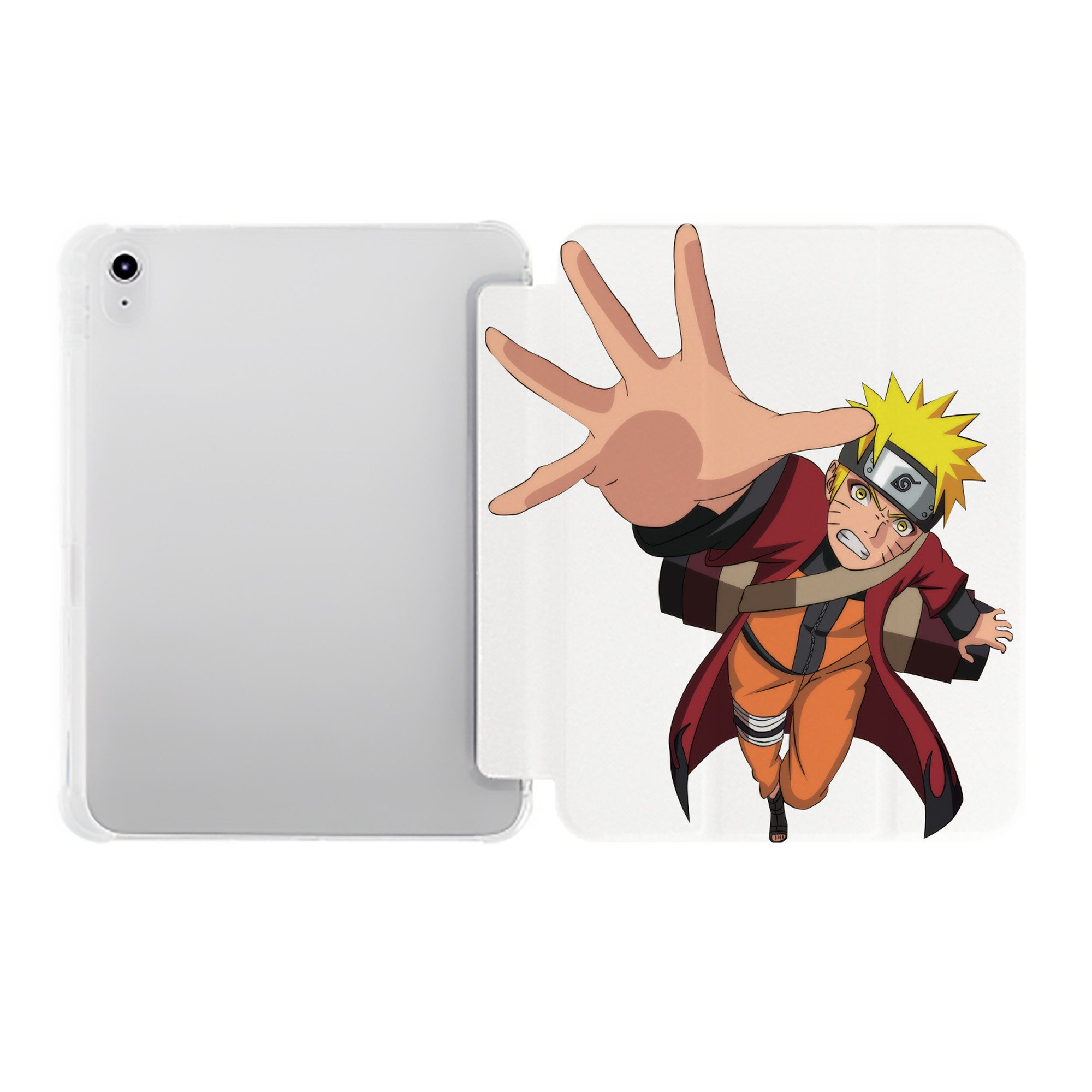 （画像用） NARUTO -ナルト- うずまき ナルト Uzumaki Naruto IPad ケース ペン収納付き 三つ折りスタンド PUレザー×シリコン 対応機種9.5/10.5/10.9インチ